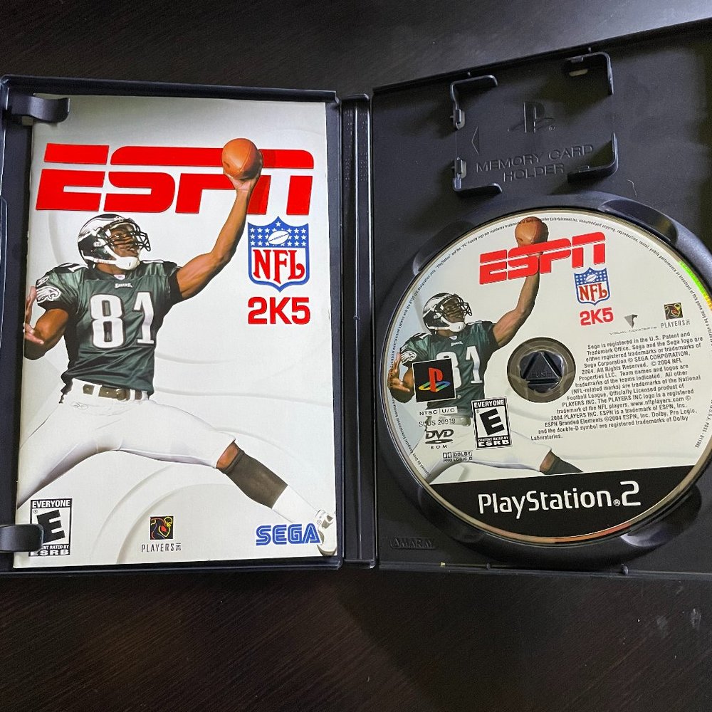 ESPN NFL 2K5 (PlayStation 2, 2004) Complete with Manual CIB